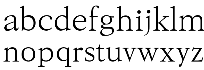 KoPub Batang Light Font LOWERCASE