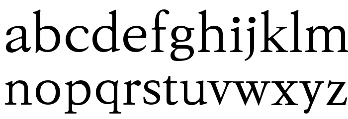 KoPubBatang Regular Font LOWERCASE