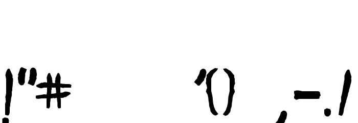 KoRnNet.too.it TALITM Font OTHER CHARS