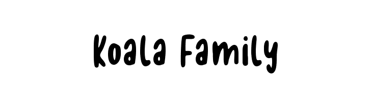 Koala Family  لخطوط تنزيل