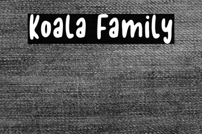 Koala Family Font examples