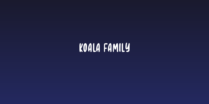 Koala Family Social Header