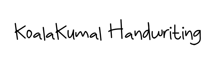 KoalaKumal Handwriting  नि: शुल्क फ़ॉन्ट्स डाउनलोड