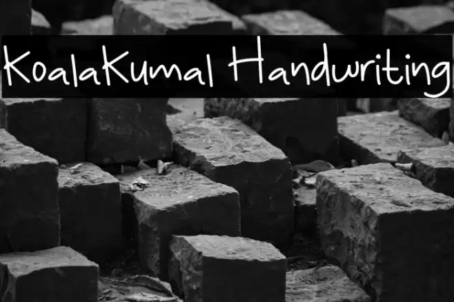 KoalaKumal Handwriting Font examples