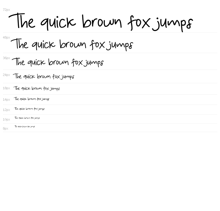 KoalaKumal Handwriting Waterfall