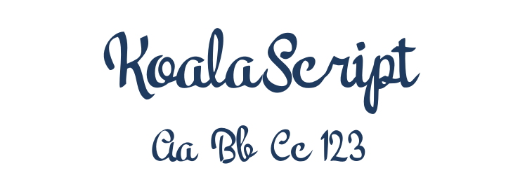 KoalaScript Font Preview