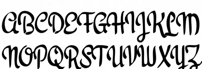 KoalaScript Schriftart Groß