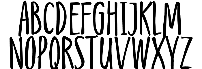 Kobajeon Font UPPERCASE