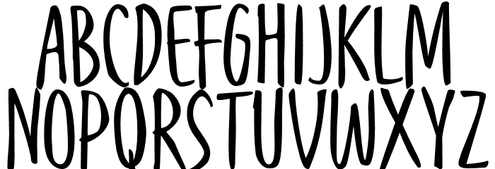 Kobajeon Font LOWERCASE
