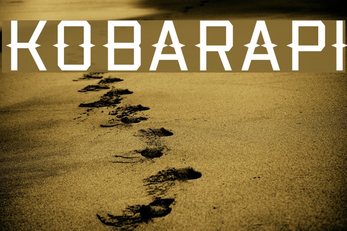 Kobarapi Font examples