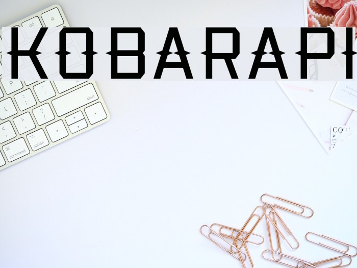 Kobarapi Font examples
