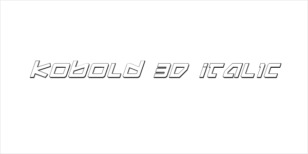 Kobold 3D Italic Logo