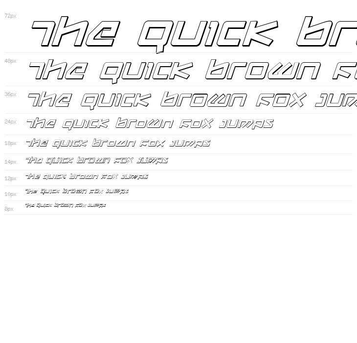 Kobold 3D Italic Waterfall