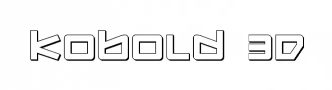 Kobold 3D  Frei Schriftart Herunterladen