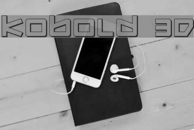Kobold 3D Font examples
