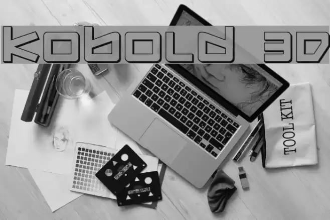 Kobold 3D Font examples