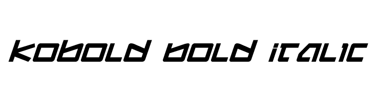 Kobold Bold Italic  Free Fonts Download
