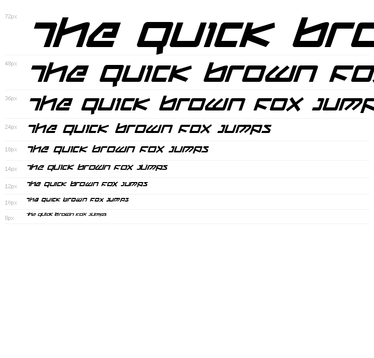 Kobold Bold Italic Waterfall