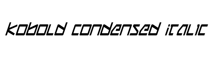 Kobold Condensed Italic  नि: शुल्क फ़ॉन्ट्स डाउनलोड