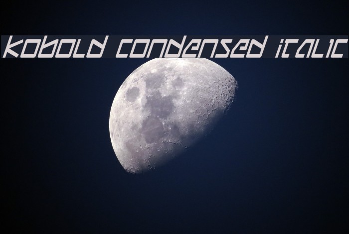 Kobold Condensed Italic Caratteri examples
