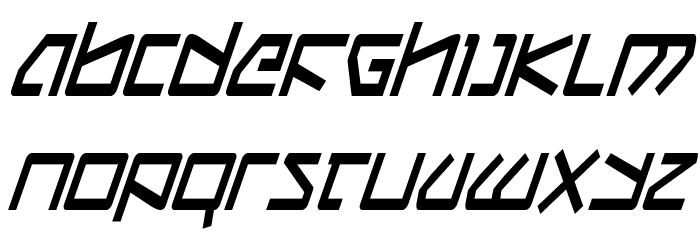 Kobold Condensed Italic Caratteri MINUSCOLO