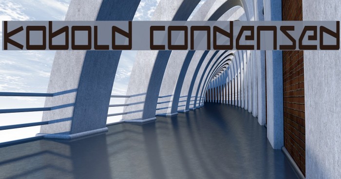 Kobold Condensed Font examples