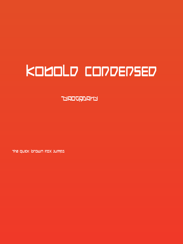 Kobold Condensed Poster