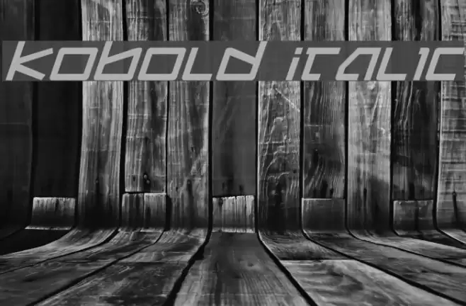 Kobold Italic Caratteri examples