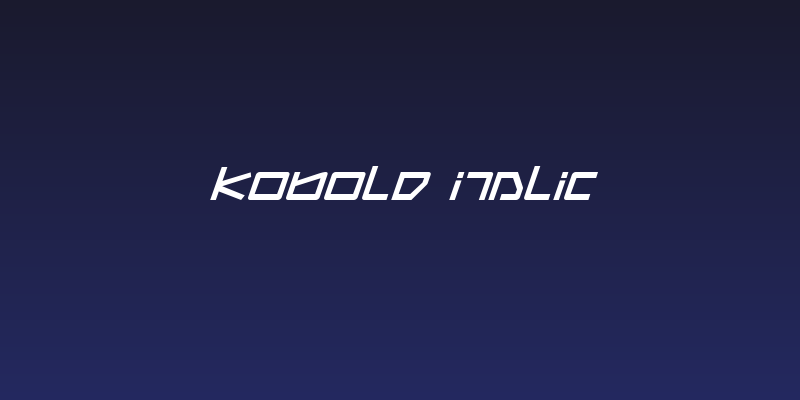 Kobold Italic Social Header
