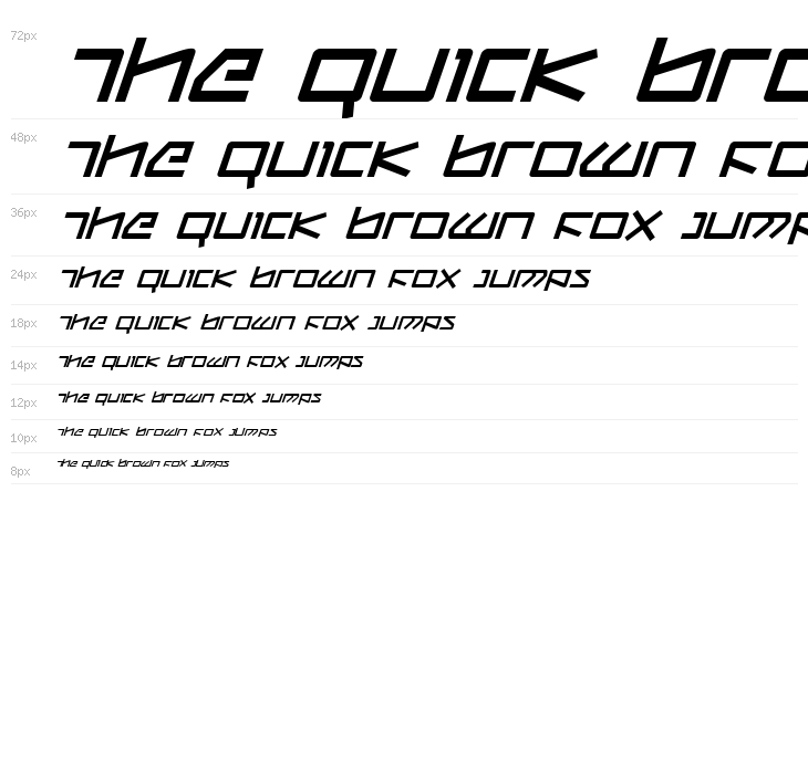 Kobold Italic Waterfall