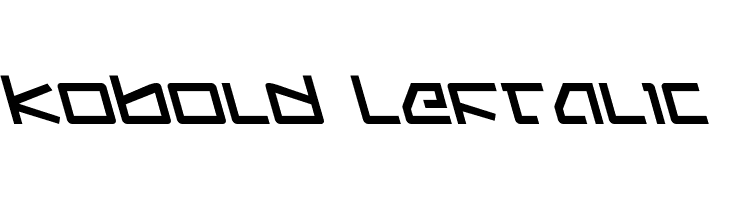 Kobold Leftalic  フリーフォントのダウンロード