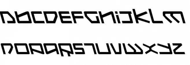 Kobold Leftalic Font Litere mari