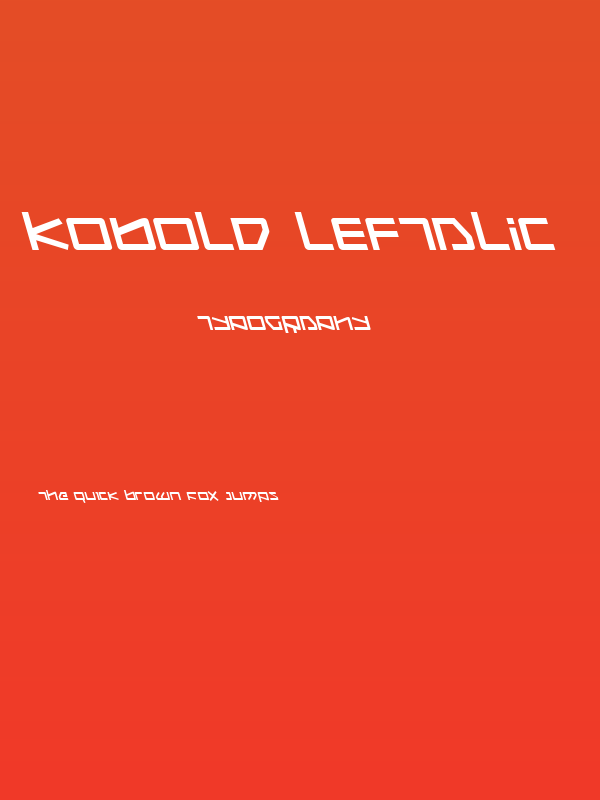 Kobold Leftalic Poster