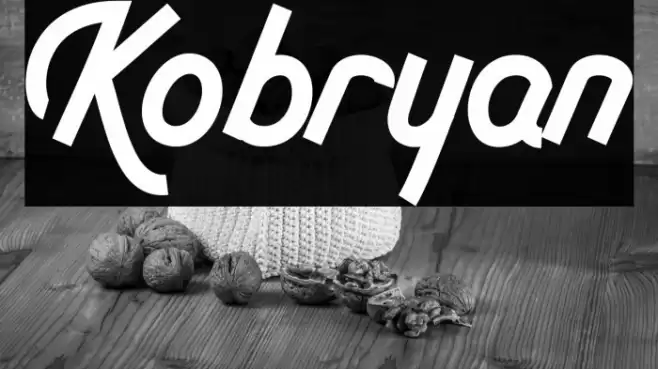 Kobryan Font examples