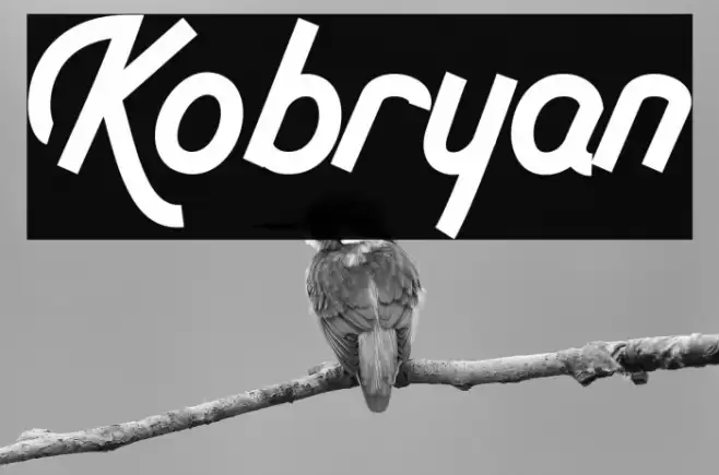 Kobryan Font examples