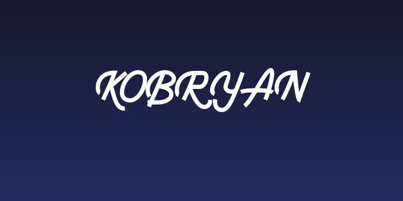Kobryan Social Header