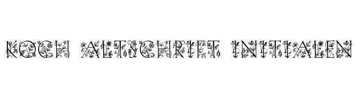 Koch Altschrift Initialen  لخطوط تنزيل
