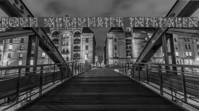 Koch Altschrift Initialen Font examples