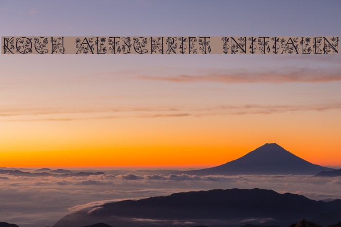 Koch Altschrift Initialen Example 3