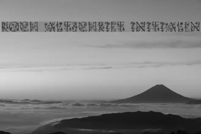 Koch Altschrift Initialen Font examples