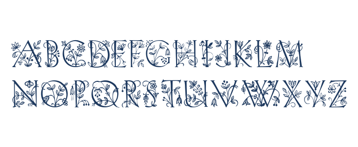 Koch Altschrift Initialen Lowercase