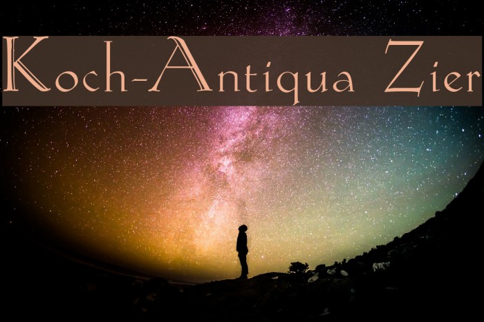 Koch-Antiqua Zier Font examples