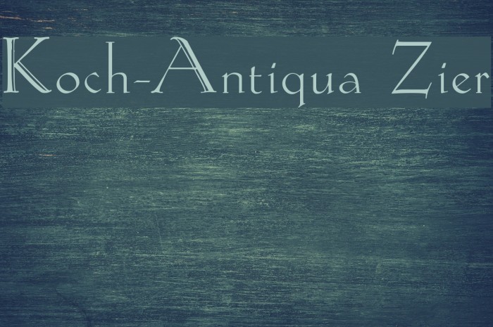 Koch-Antiqua Zier Font examples