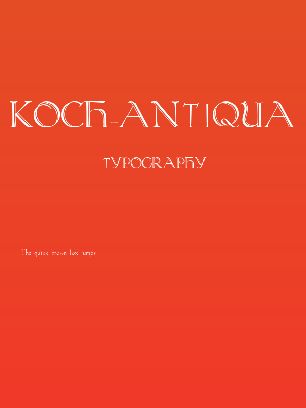 Koch-Antiqua Zier Poster