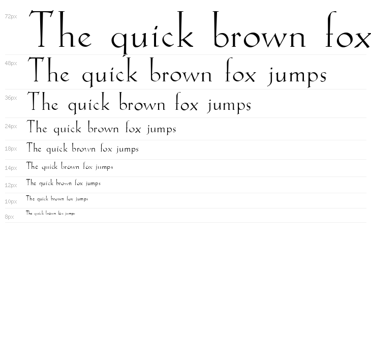 Koch-Antiqua Zier Waterfall