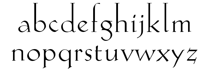 Koch-Antiqua Zier Font LOWERCASE