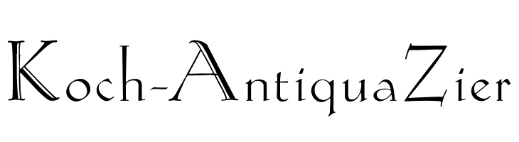 Koch-AntiquaZier  baixar fontes gratis