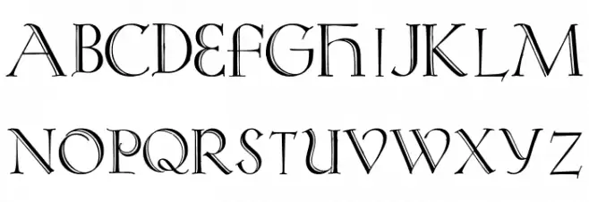 Koch-AntiquaZier Schriftart Groß