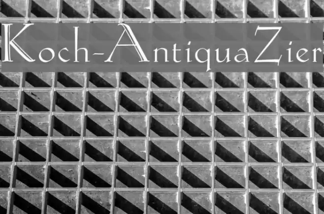 Koch-AntiquaZier Font examples