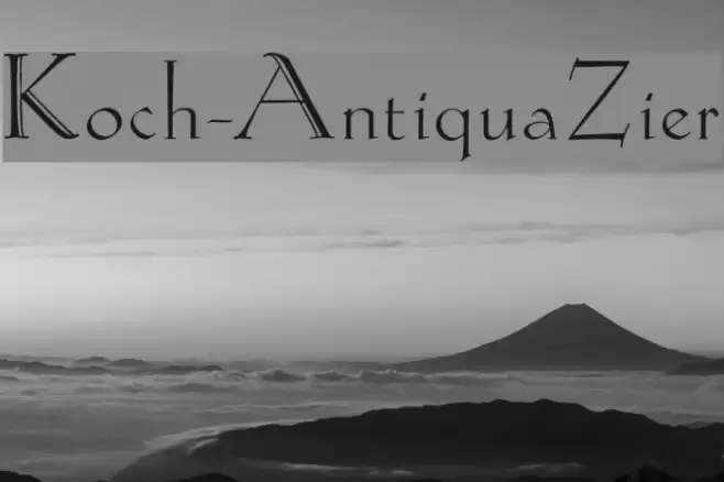 Koch-AntiquaZier Font examples